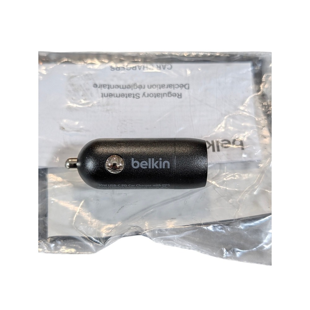 Cc9U-P Belkin‎ BoostCharge 30W Fast Car Charger, Compact Design with USB-C